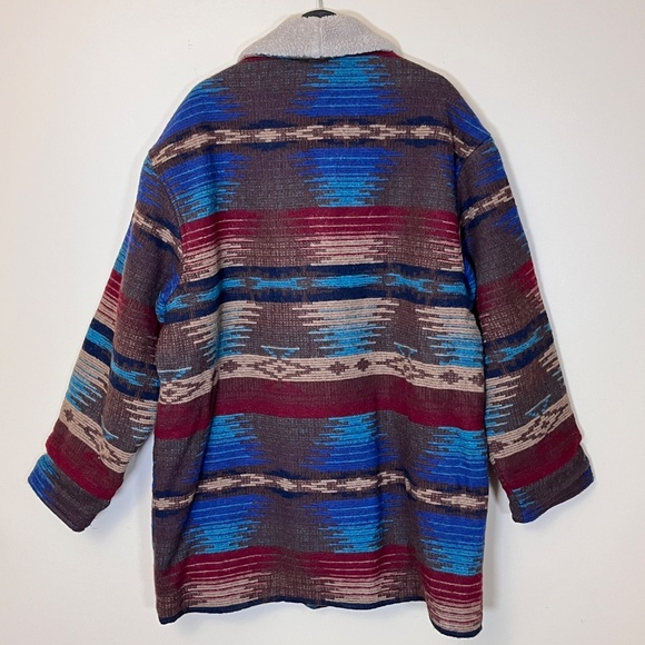 Woolrich Southwestern Navajo Aztec Dumb & Dumber Blanket Coat - Men's Size XL - - Picture 3 of 10